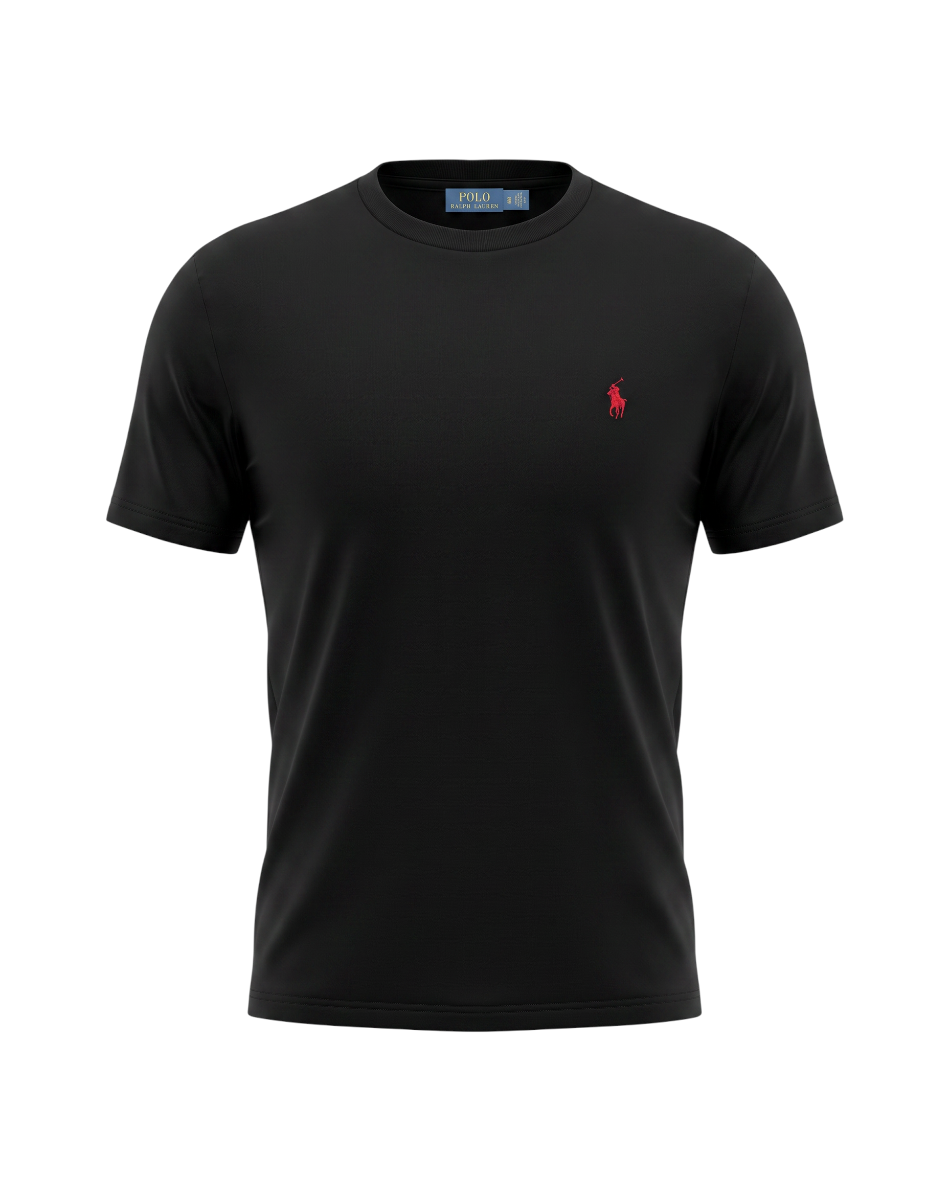Iconic Basic Red Pony Modal T Shirt - Black