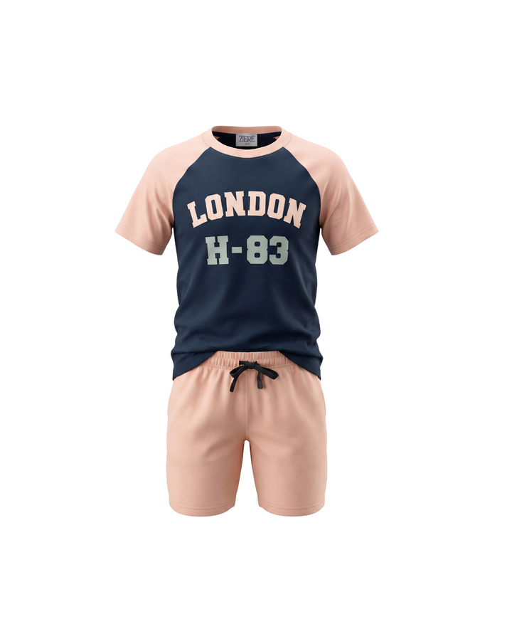 Kids London Tracksuit - Peach