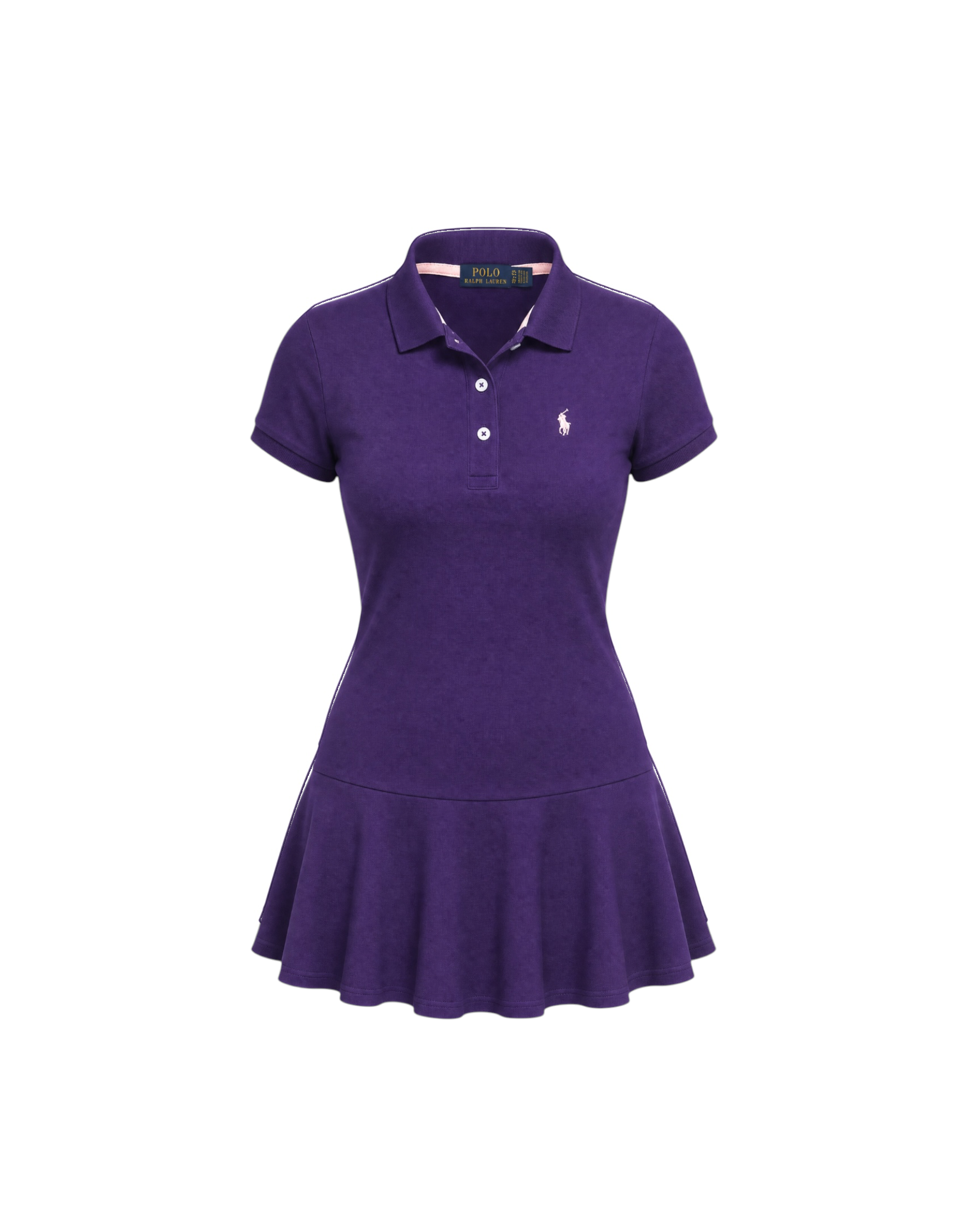 Baby Girl Iconic Polo Dress - Purple