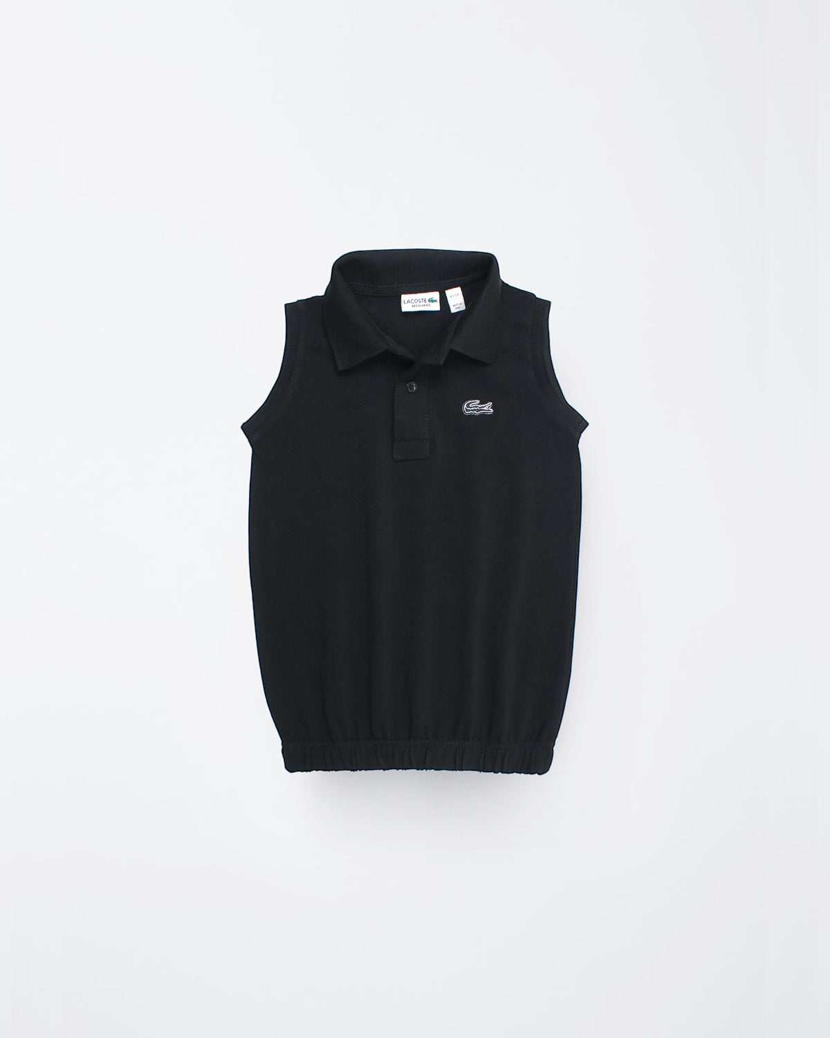 Premium Baby Girl Lac. Polo Shirt - Black