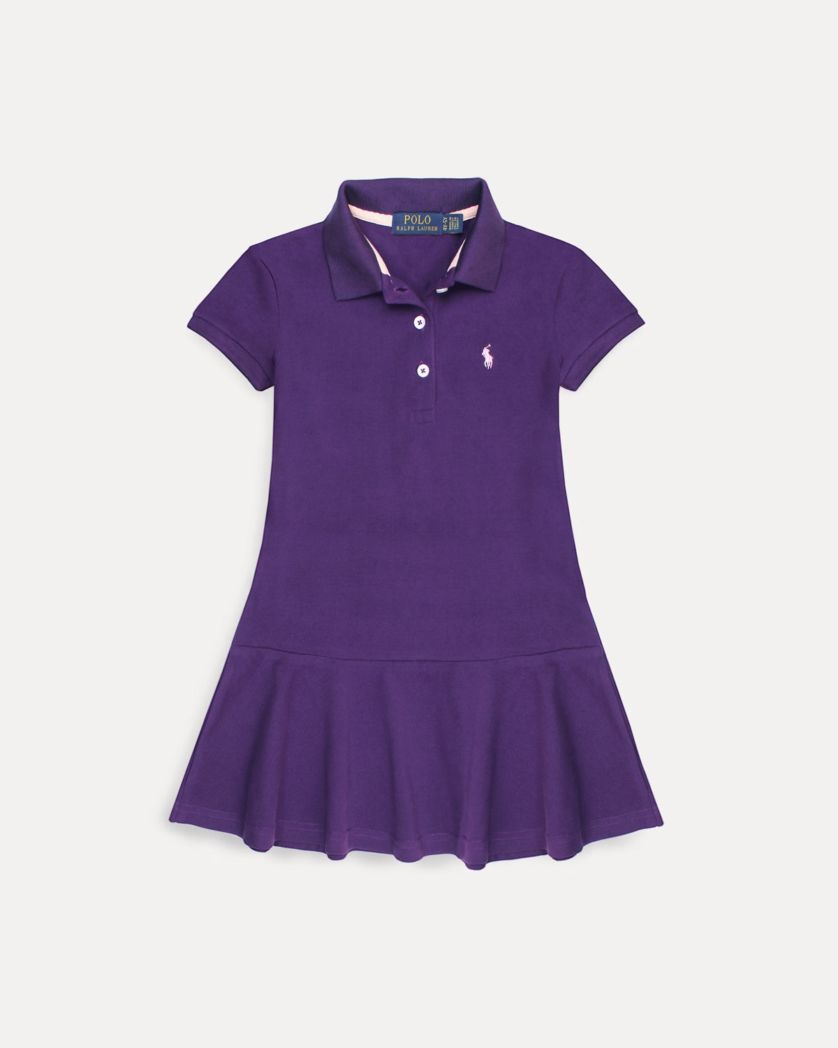 Baby Girl Iconic Polo Dress - Purple