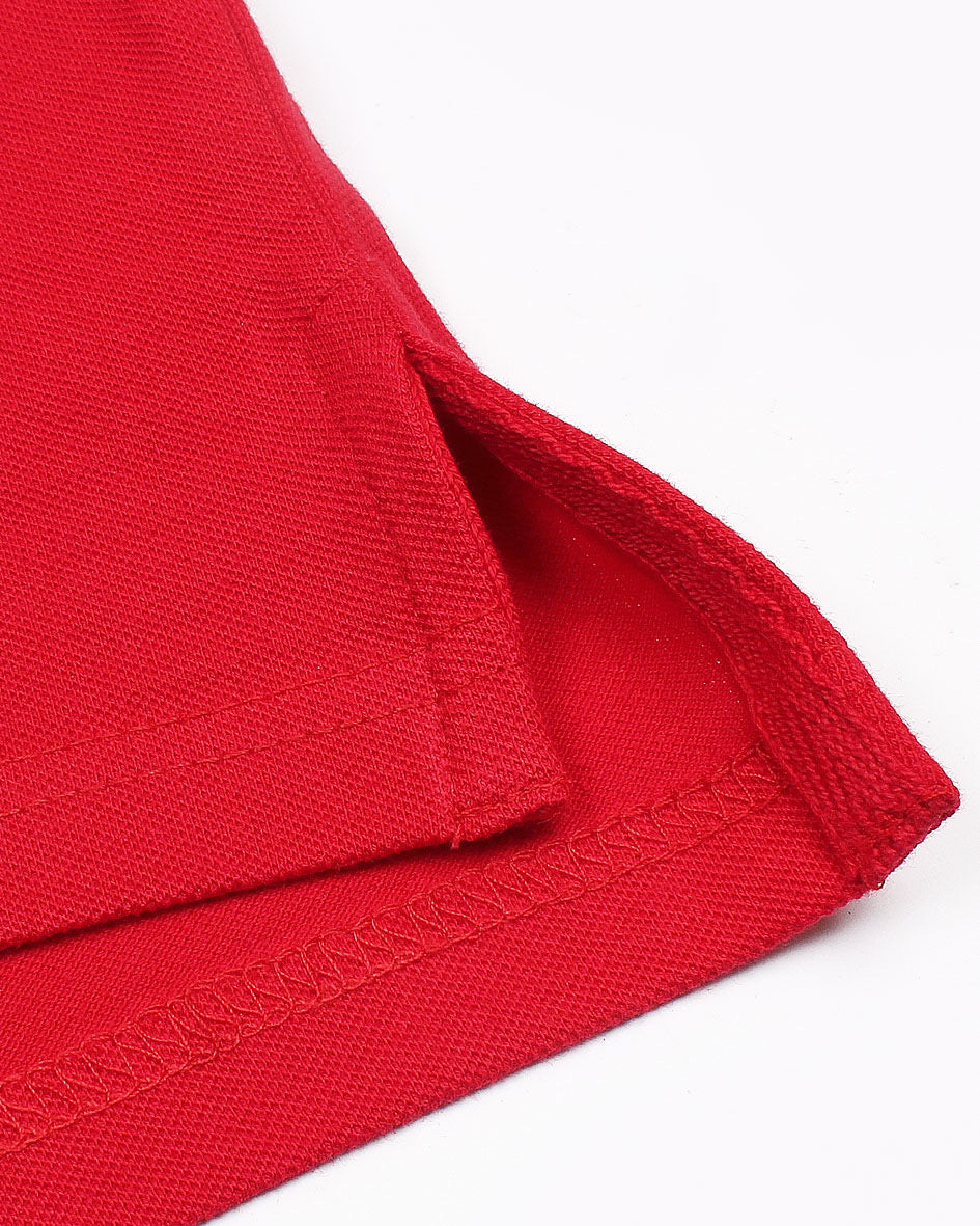 Premium HKT Zip Polo Shirt - Red