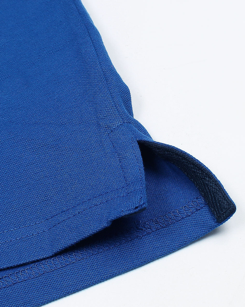 Premium HKT Arm Contrast Polo - Royal Blue