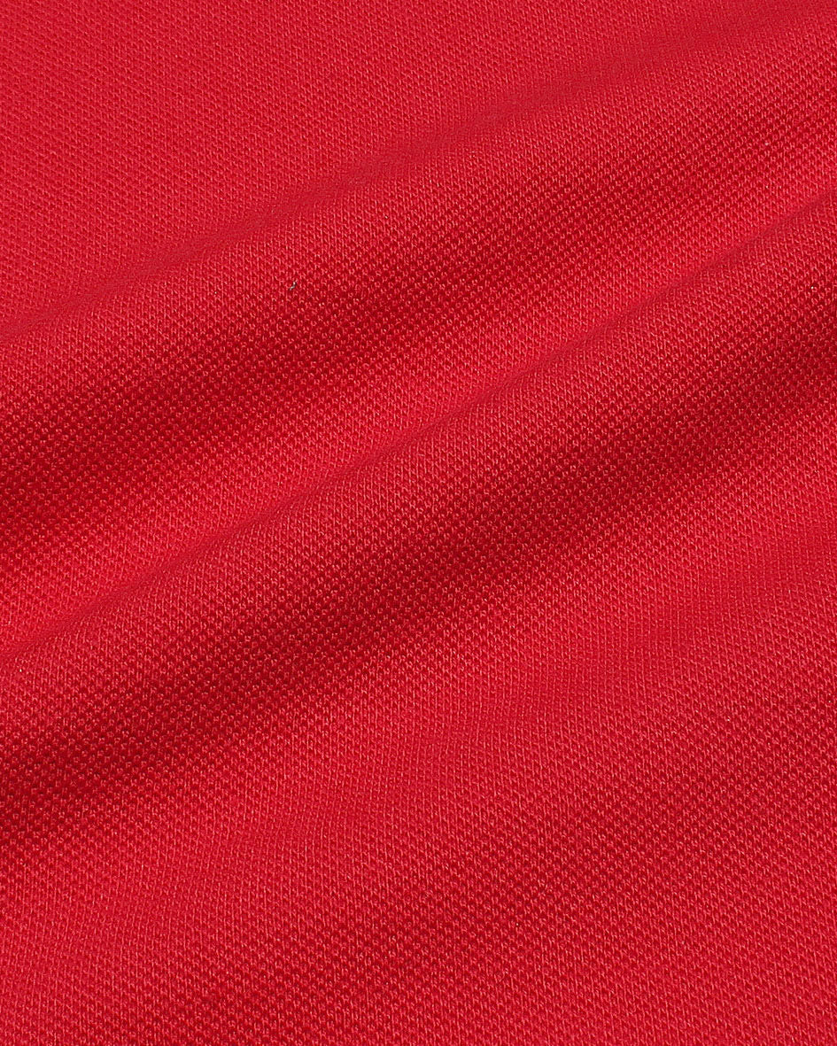 Premium HKT Zip Polo Shirt - Red