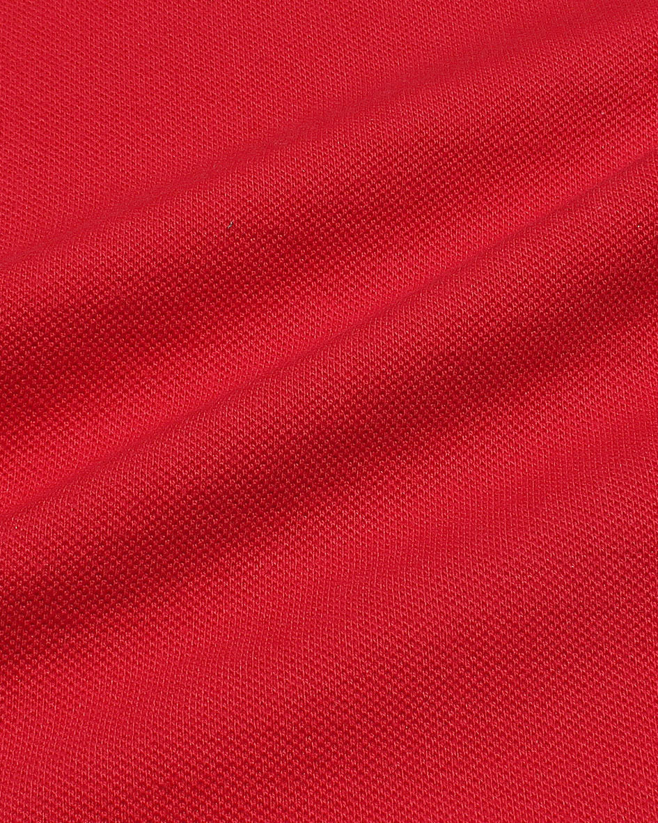 Premium HKT Zip Polo Shirt - Red
