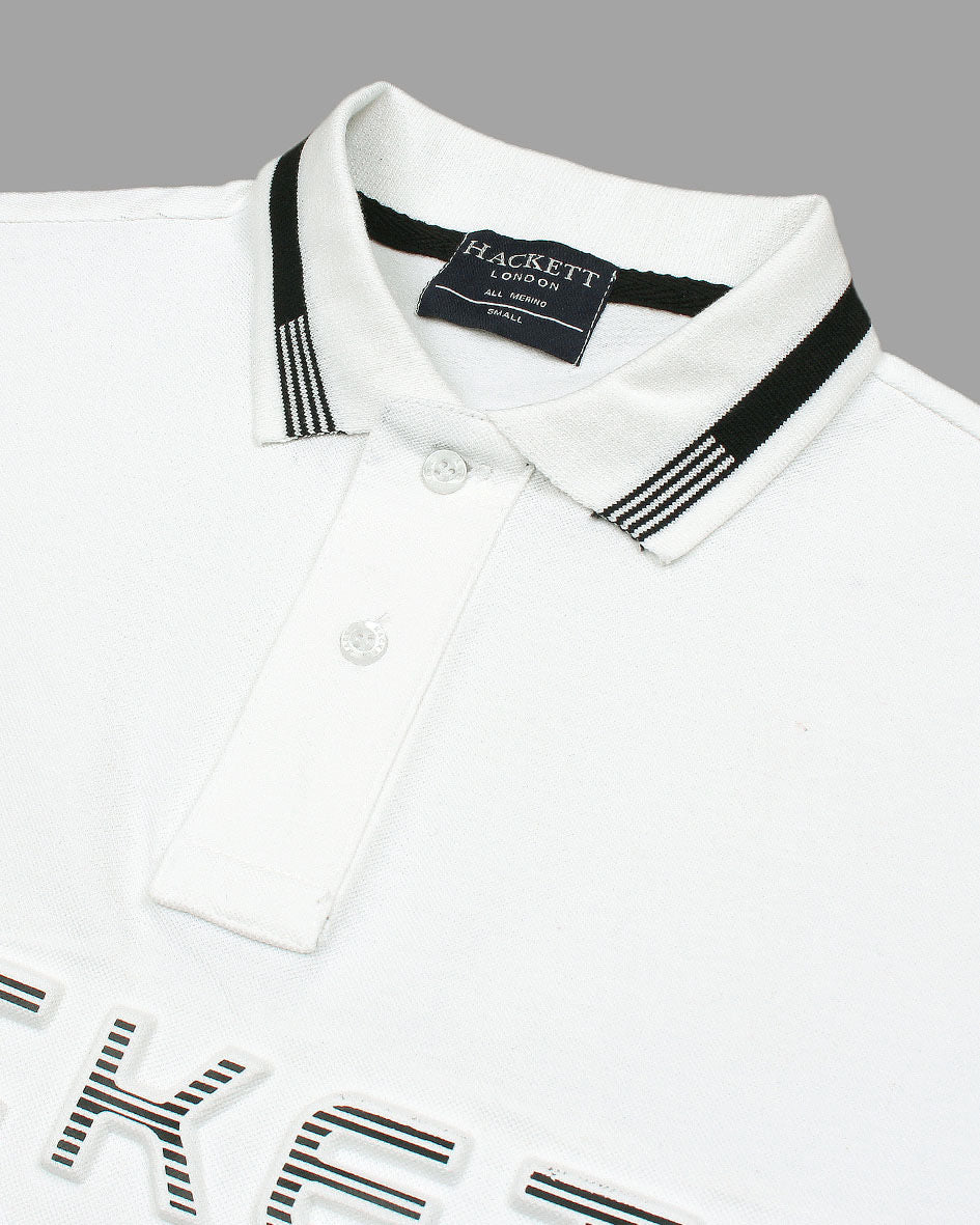 Premium HKT High Density Motive Polo - White