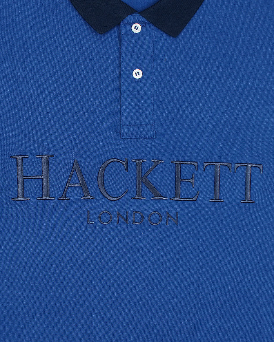 Premium HKT Arm Contrast Polo - Royal Blue