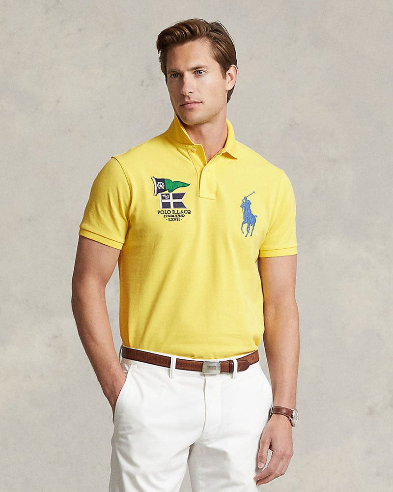 Premium Big Pony Motives Polo Shirt - Lime