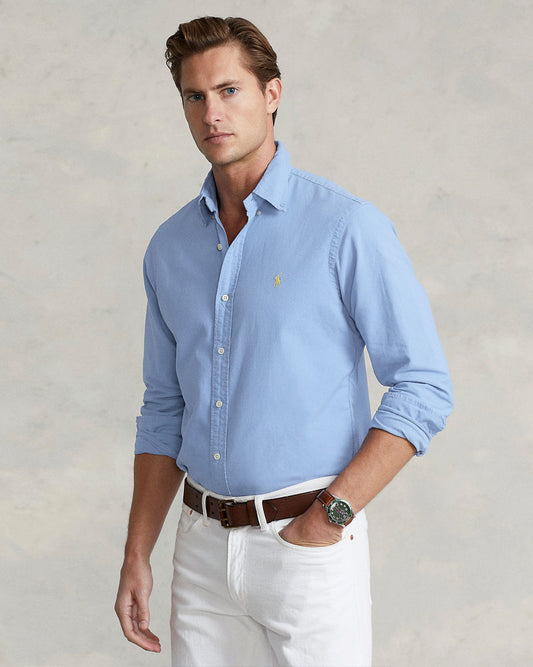 Iconic Pony Oxford Shirt - Sky Blue