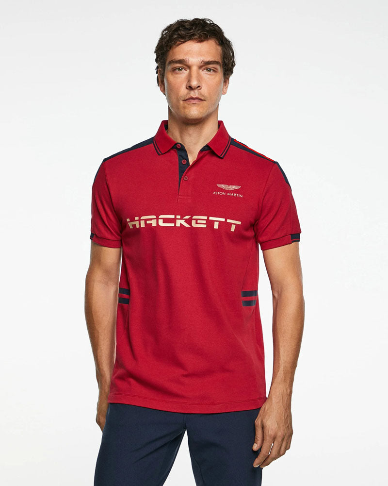 Premium HKT Contrast Polo - Red