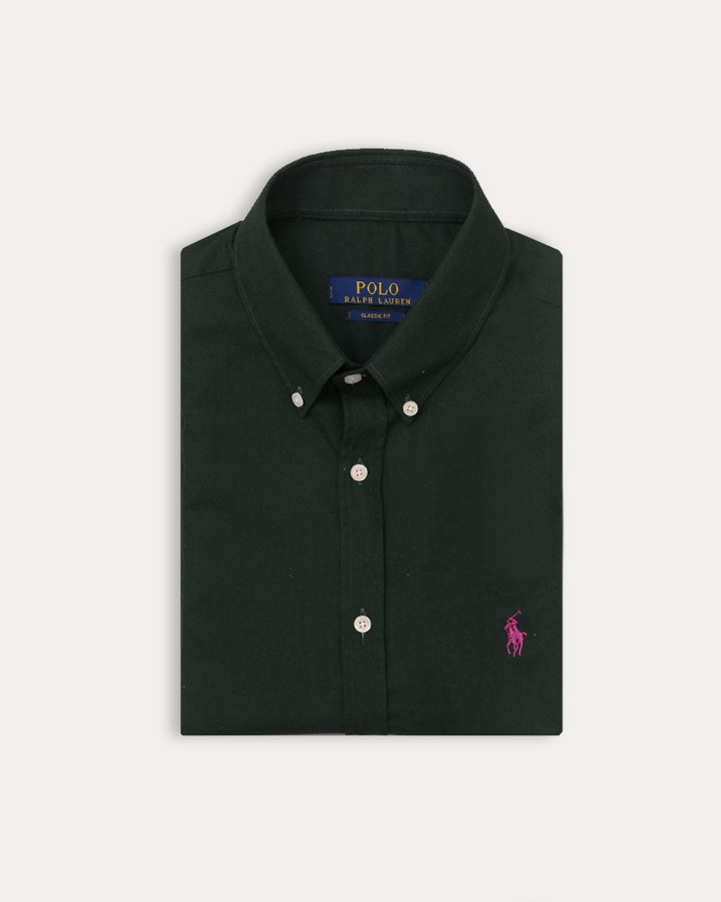 Iconic Pony Oxford Shirt - Green