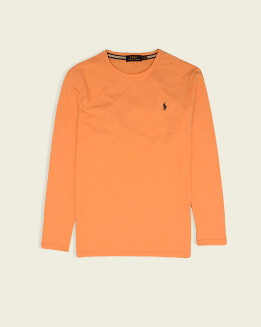 Polo Full Sleeve T-Shirt - Orange