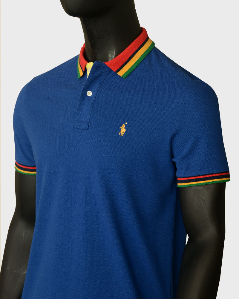 Premium Multi Collar Polo Shirt - Royal Blue