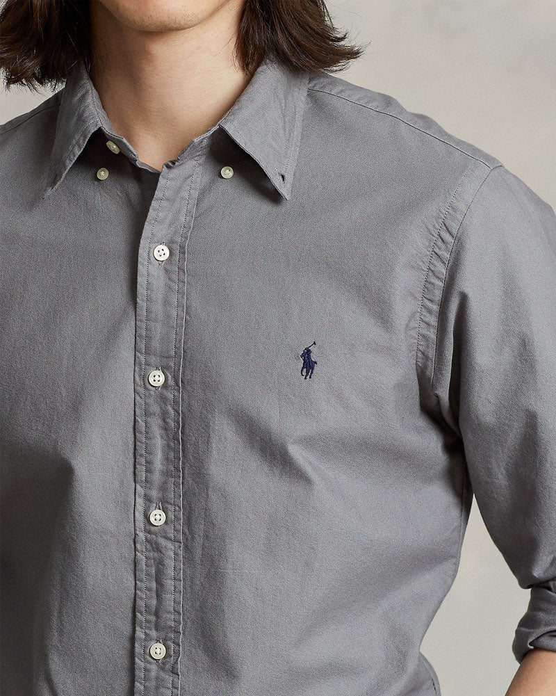 Iconic Pony Oxford Shirt - Grey