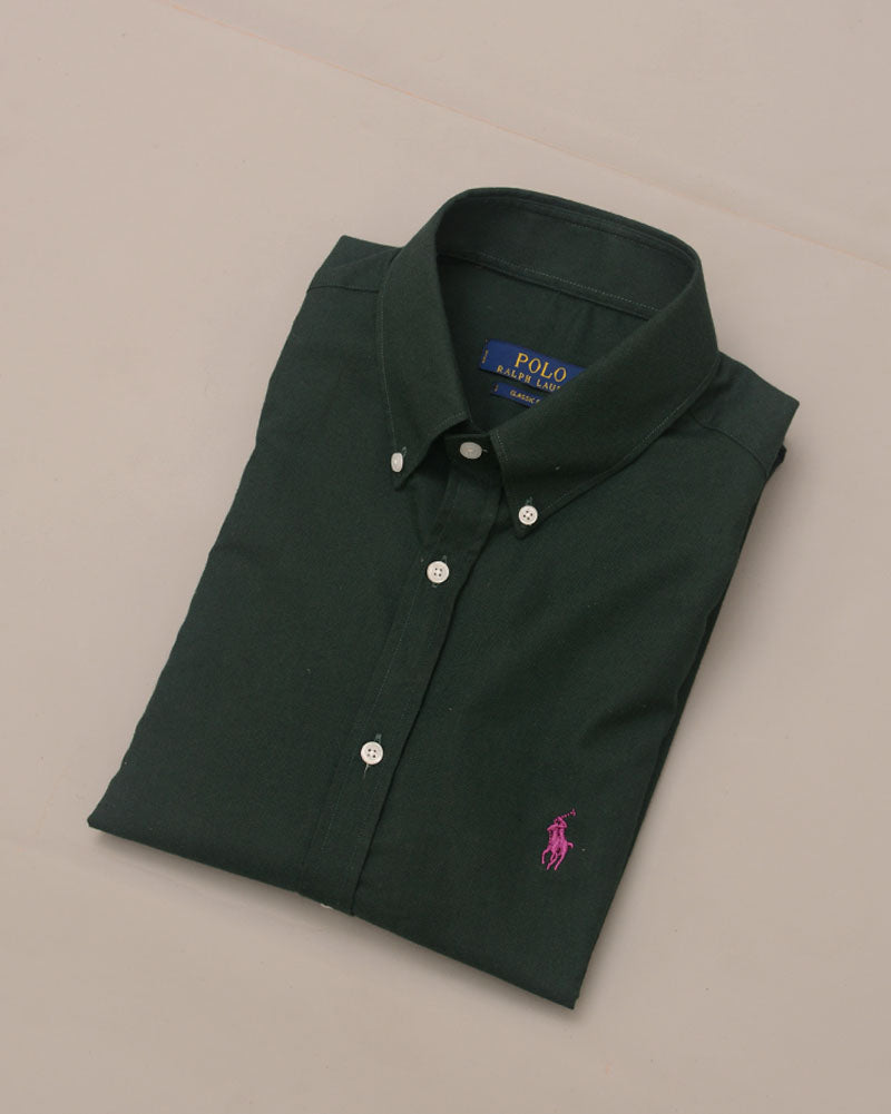 Iconic Pony Oxford Shirt - Green