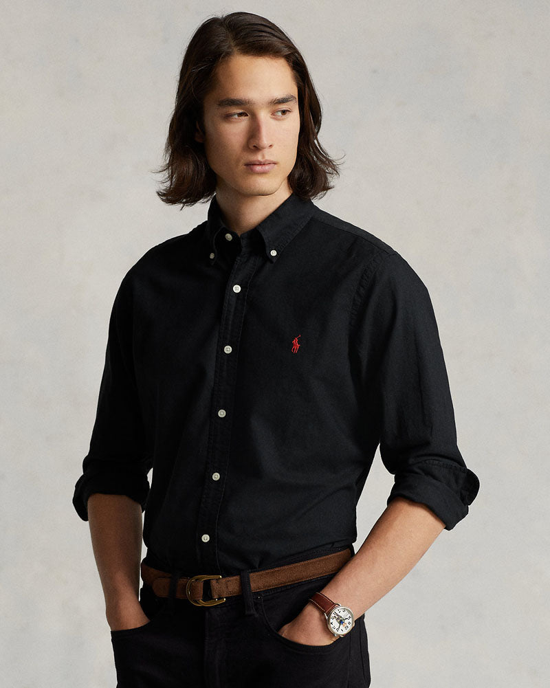 Iconic Pony Oxford Shirt - Black