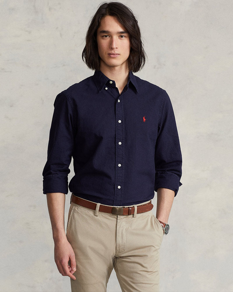 Iconic Pony Oxford Shirt - Navy Blue