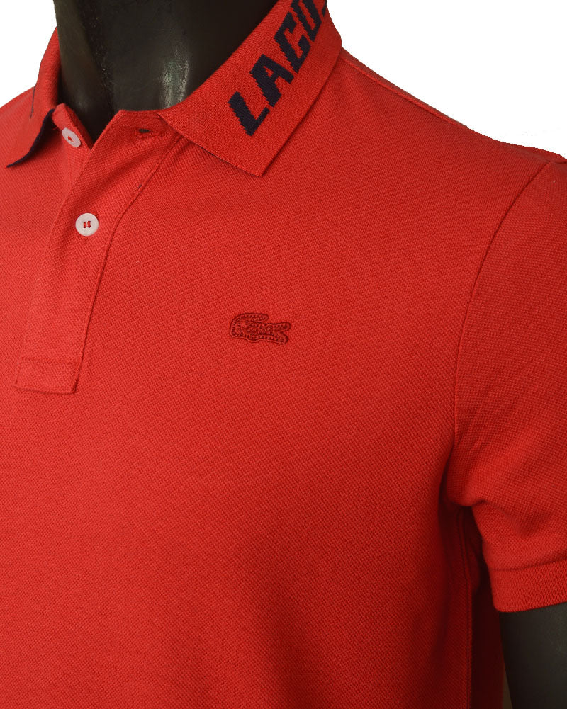 Premium L-C-S-T Collar Design Polo - Red