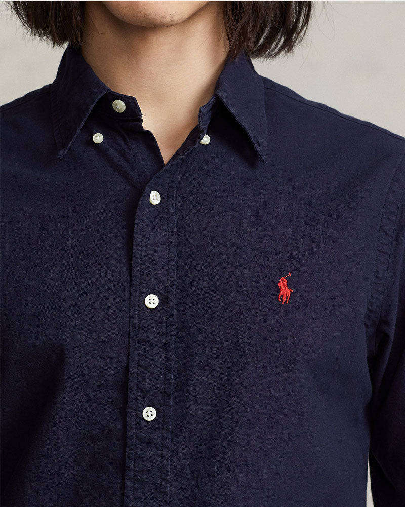 Iconic Pony Oxford Shirt - Navy Blue
