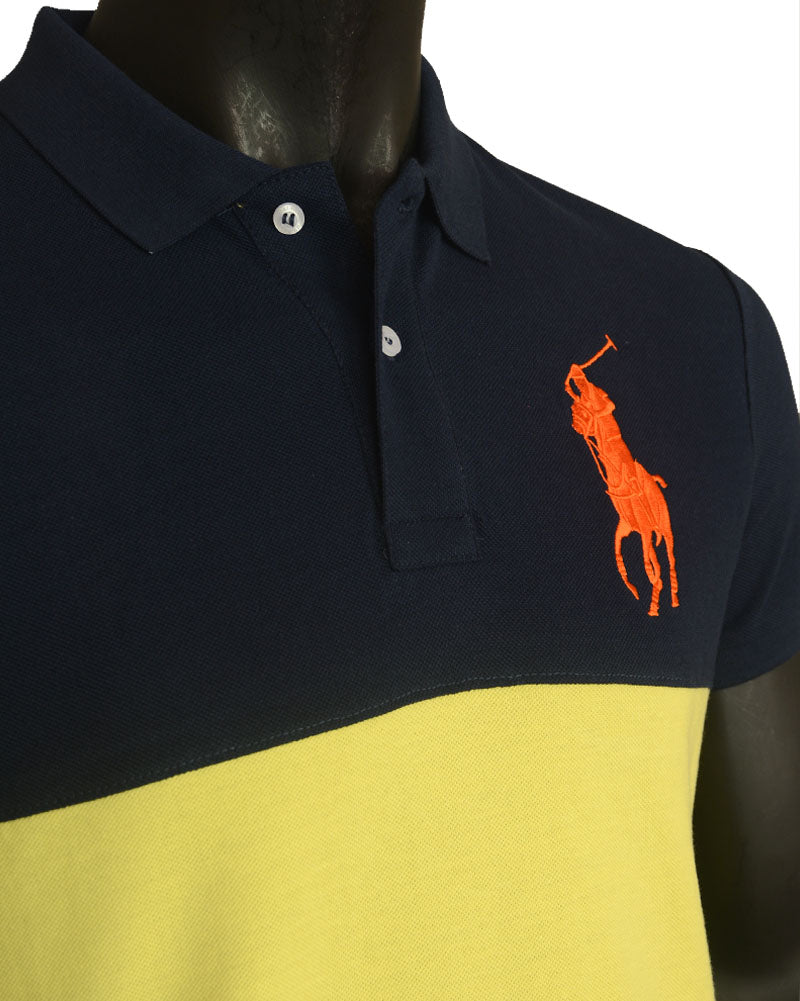 Premium Contrast Panel Big Pony Polo - B-L