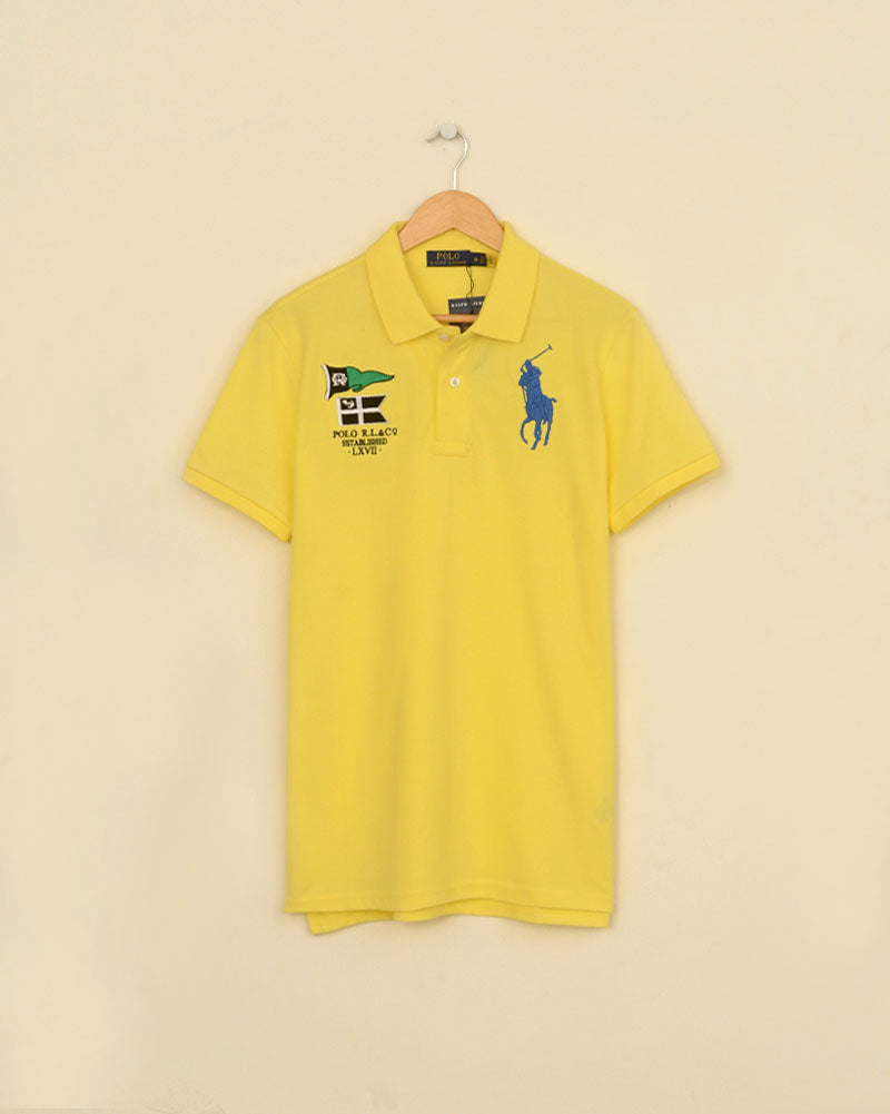 Premium Big Pony Motives Polo Shirt - Lime