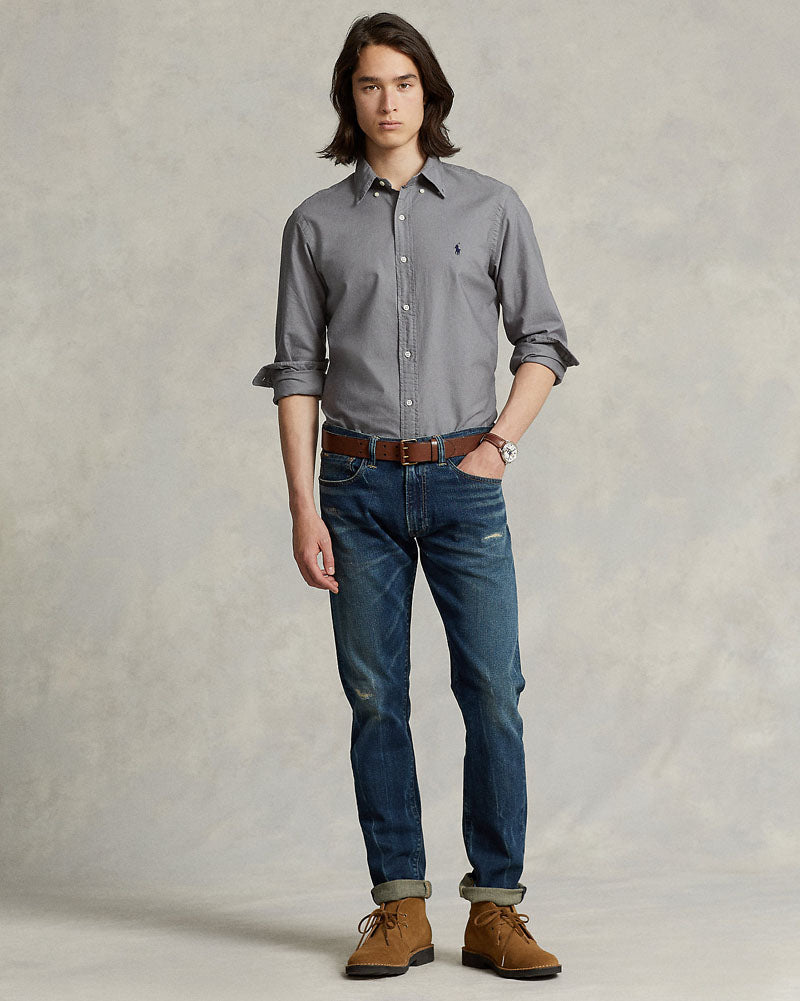 Iconic Pony Oxford Shirt - Grey