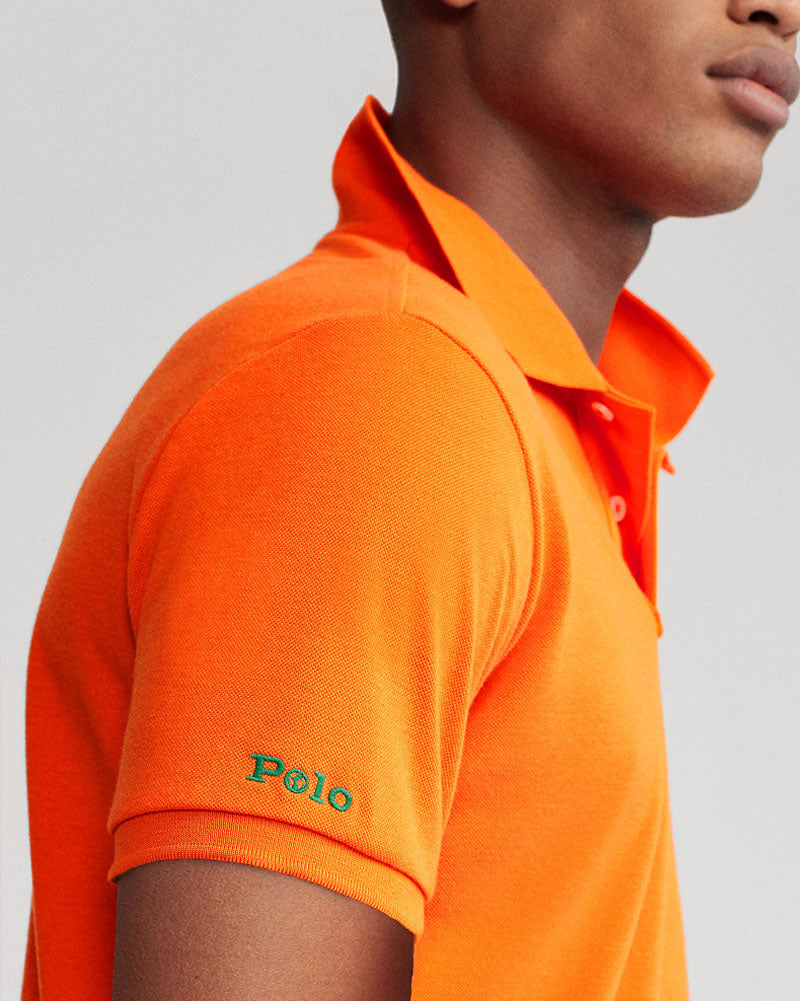 Iconic Mesh Polo - Orange