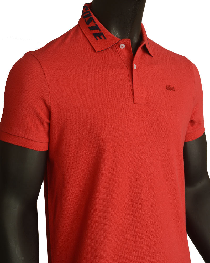 Premium L-C-S-T Collar Design Polo - Red