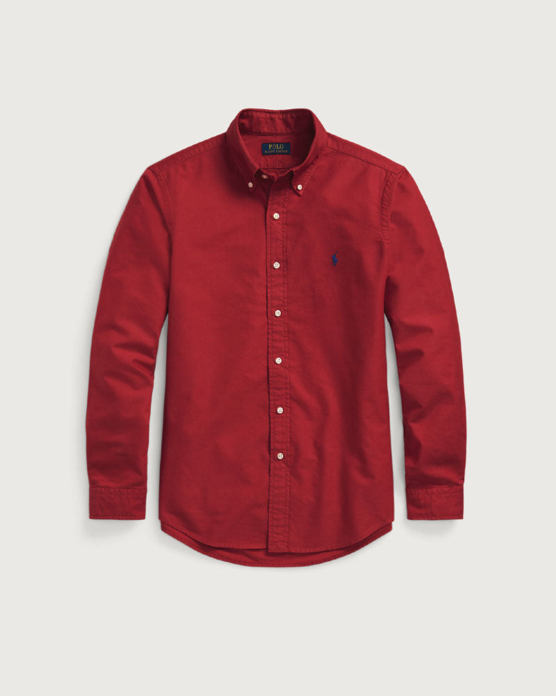 Iconic Pony Oxford Shirt - Maroon