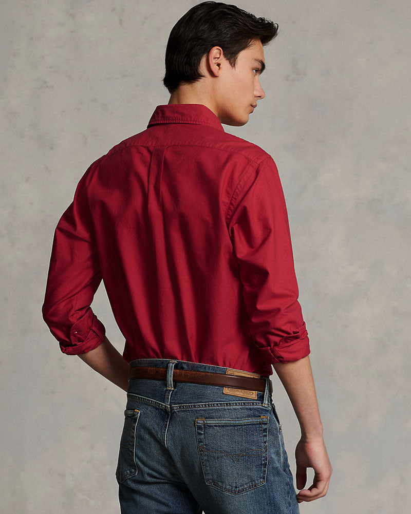 Iconic Pony Oxford Shirt - Maroon